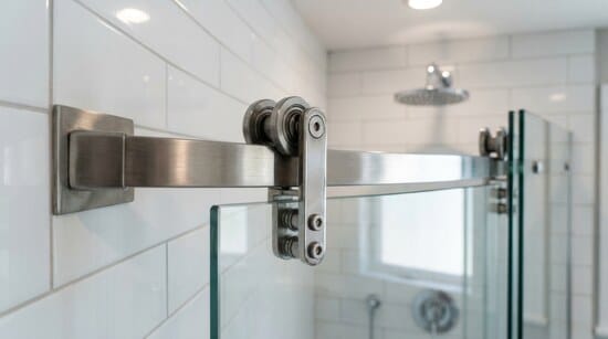 Sliding glass shower door hardware