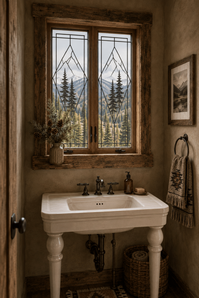 Decorative Western Glass Window